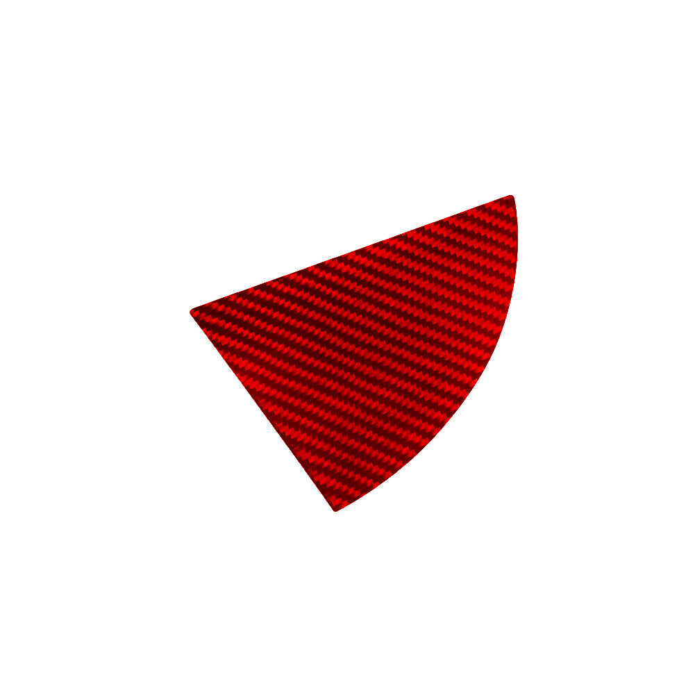 Red Carbon Fiber Rear Door Pillar Trim Cover for Hyundai for Veloster JS 2019-2022