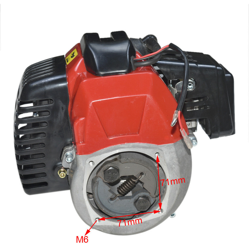 2-stroke 50cc/49cc engine motor pocket bicycle gas scooter for mini all-terrain vehicle go-kart four-wheeled vehicle