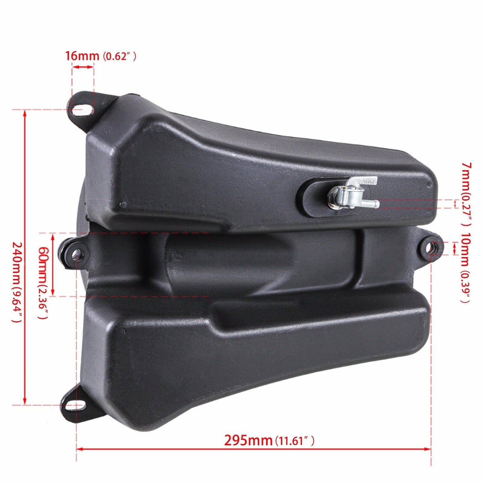 Gas Petrol Fuel Tank w/ Cap for Apollo Orion Dirt Pit Bike 125cc 150cc 110cc 250