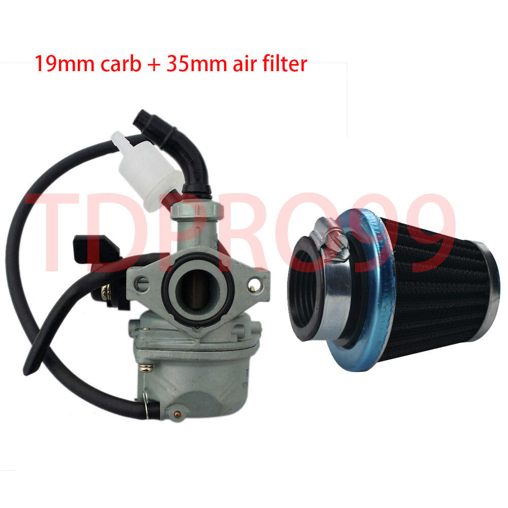 Molkt 19mm carburetor and air filter for Tao Tao DB14 110cc all-terrain vehicle and 70cc pit bike SunL