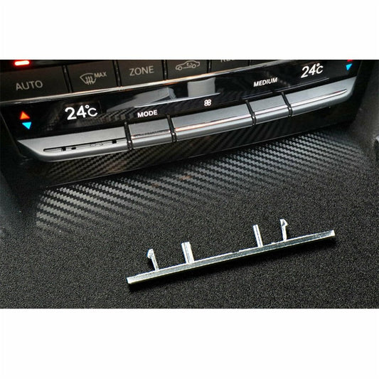 Car Left Center A/C TEMP Switch Button Trim Strip Matte for Mercedes W212 08-14