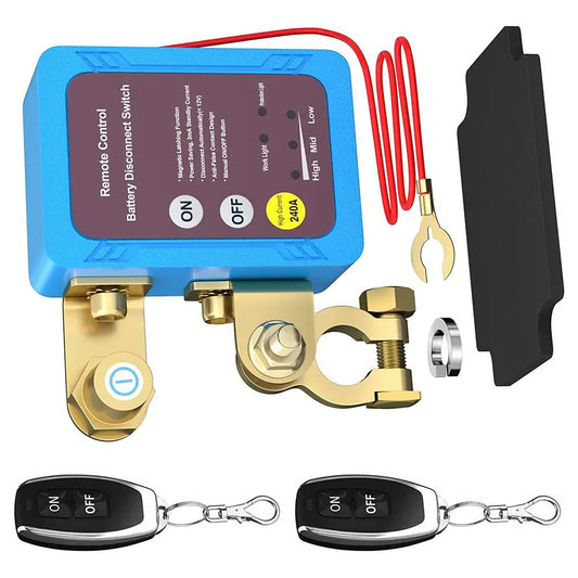 1 Set 12V 240A Remote Battery Disconnect Switch Accessories For Auto RV ATV