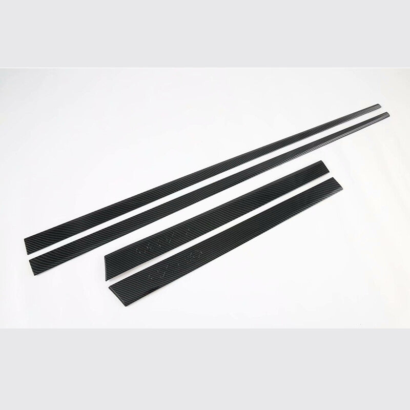 for Mazda CX-30 2020-2022 Carbon Fiber Side Door Body Molding Cover Trim Guard