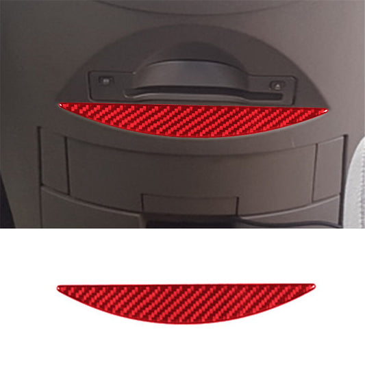 Red Carbon Fiber CD Player Lower Trim Cover Decor for Nissan Quest 2004-2006