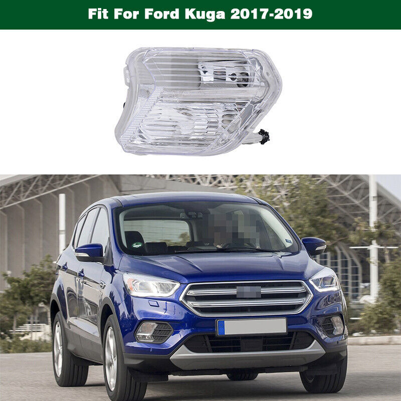 Clear Front Bumper Driving Fog Light Lamp Right for Ford Escape Kuga 2017-2019