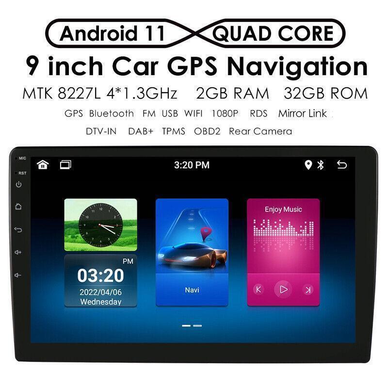 Auto 9 MP5 Player Android11 Car Stereo FM 2+32G WIFI GPS Navi Touch Bluetooth