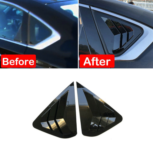 For 2013-2016 2018 for Nissan Altima Sedan Gloss Black Side Window Louver Cover Trim