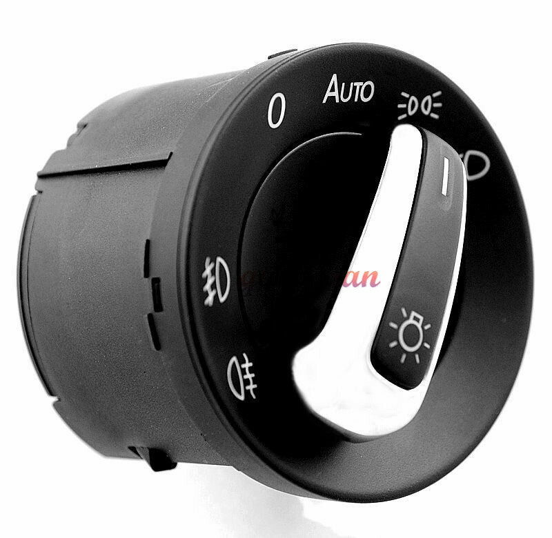 Automatic chrome headlight control switch suitable for Volkswagen for Golf / for Jetta MK5 MK6 Caddy 2004-2011