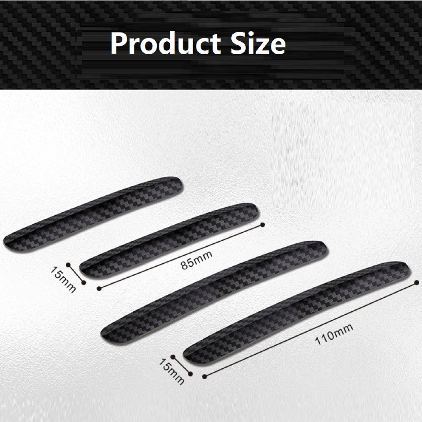 New 4 Pcs Anti-collision Strip Car Door Stickers Lightweight Replacement For Car
