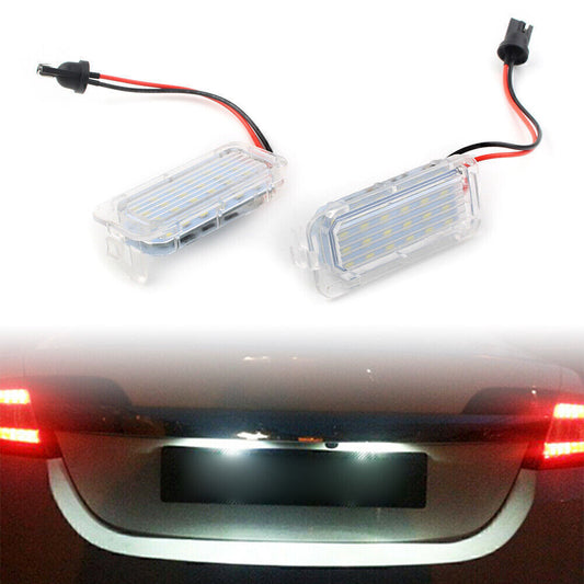 2Pcs SMD 18 LED License Plate Light for Ford Fiesta Focus C-Max Kuga Mondeo XF
