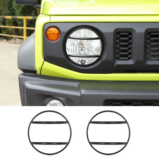 Iron Black Front Headlight Lamp Guard Cover for Suzuki for Jimny 2019-23 Accessories
