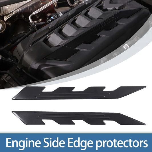 Black engine mount engine side protective panel cover for Corvette C8 2020-24