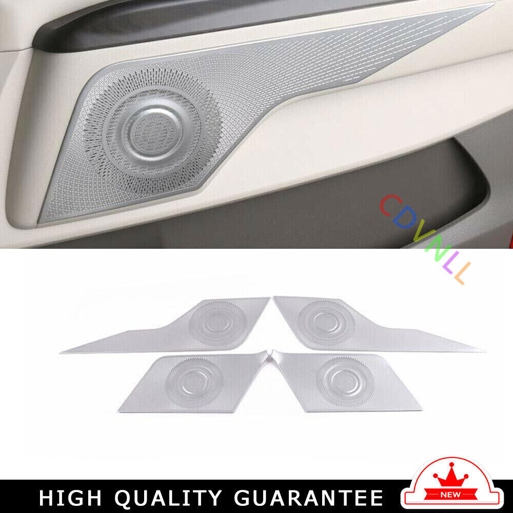 Inner Door Speaker Frame Cover Trim for Kia Carnival 2022-2023 Silver Titanium