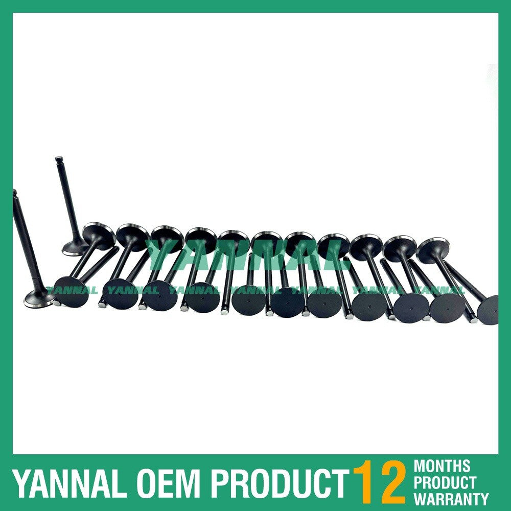 New P222LE Intake and Exhaust Valve Kit (mm) for Doosan Engines
