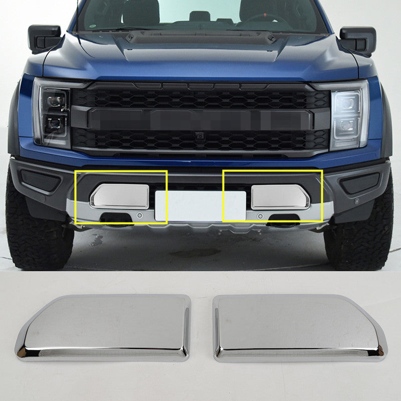 for Ford F150 2021-2023 Chrome ABS Front Bumper Lower Panel Cover Trims
