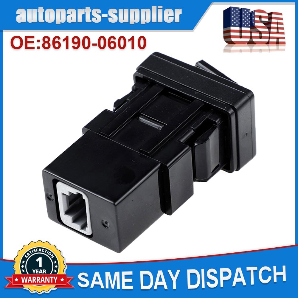 Auxiliary port auxiliary stereo adapter input jack for Toyota 86190-02010 86990-06010