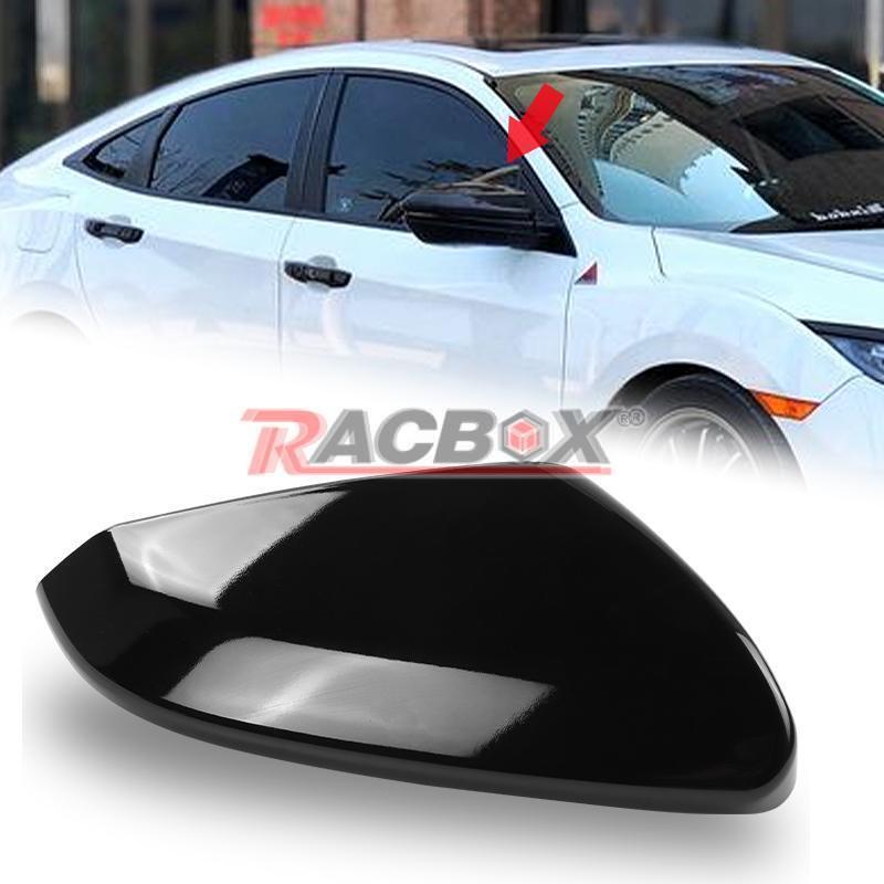 Side Mirror Cap Cover Fit for HONDA for CIVIC 2016-2021 Black Passenger Right Side