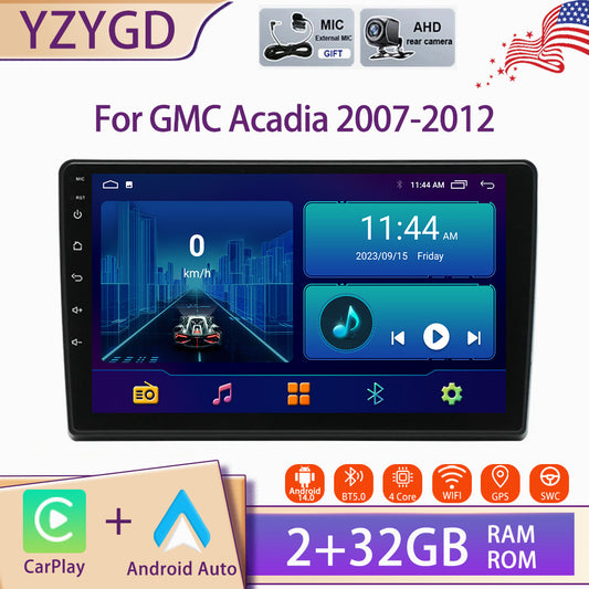 Android Auto Carplay for GMC Acadia 2007-2012 Car Stereo Radio GPS Player Screen