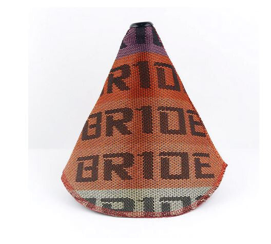 Car Gear Shift Knob Boot Racing Gearbox Protective Cover Premium Fabric Orange for Jaguar