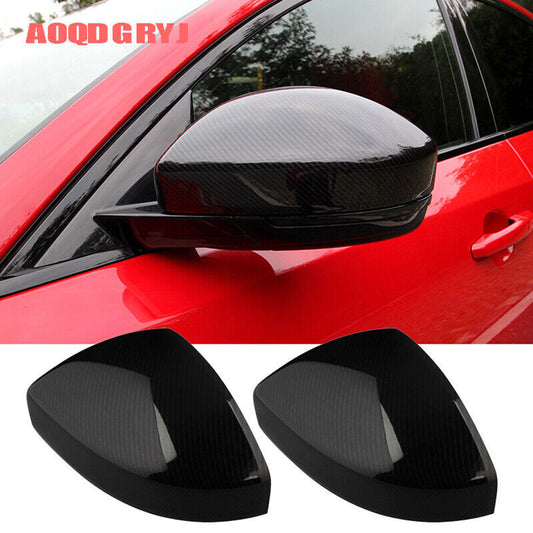 for Jaguar E-PACE 2018-2019 Carbon Fiber ABS Side Mirror Rearview Trim Cover Cap