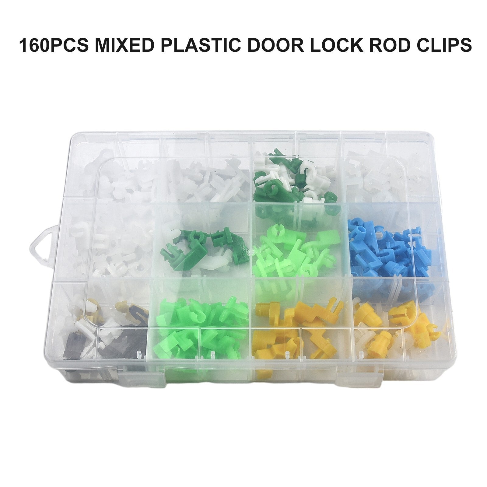 Lightweight Car Wire Clips Set 160PCS Mixed Plastic Door Lock Rod Fasteners Kit