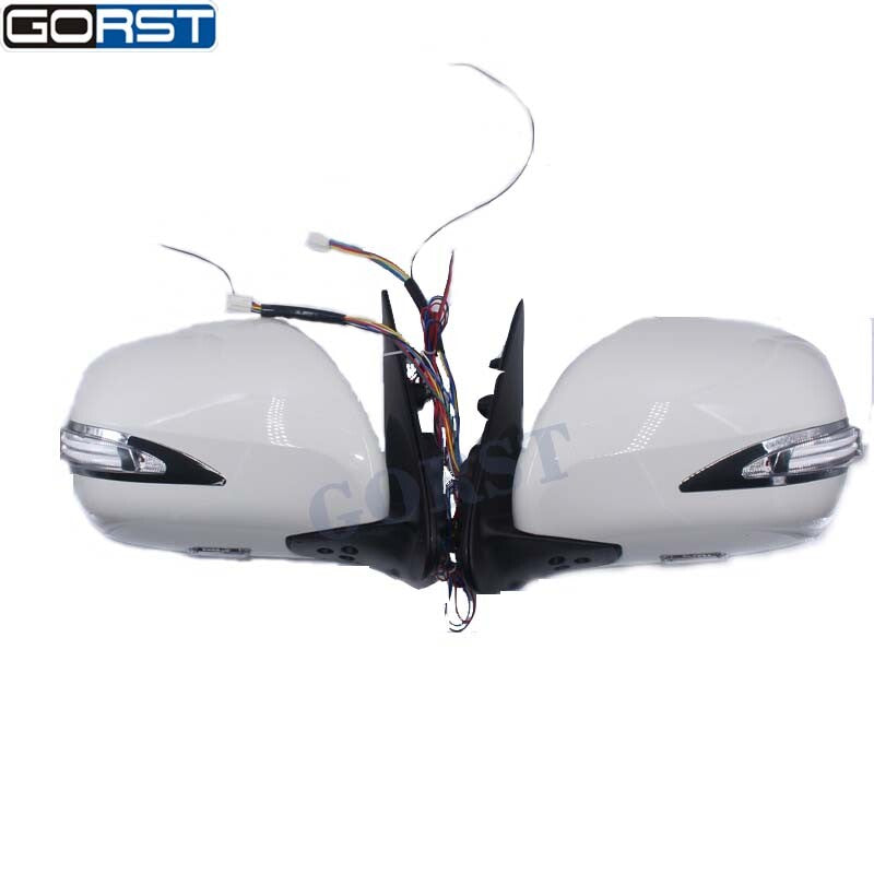 Electric reflector rearview mirror for Toyota Hiace with LED lights
