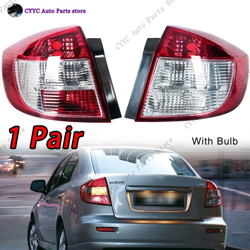 for Suzuki SX4 Sedan 2007-2012 Pair Rear Bumper Tail Light Stop Brake Light