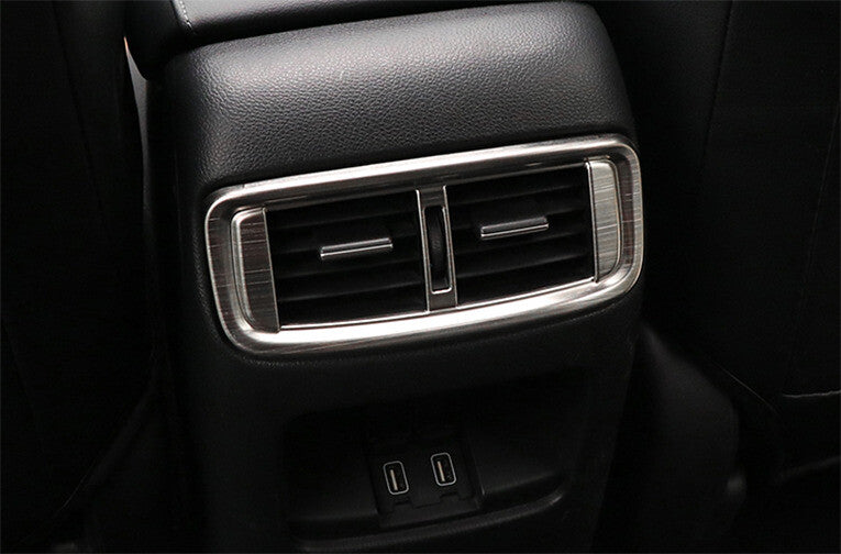 Rear Air Outlet Vent Frame Trim 1X for Honda CRV CR-V 2017-2022 Silver Titanium
