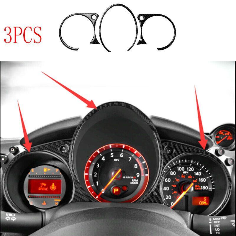 Car for Nissan 370Z 2009-20 Carbon Fiber Interior Instrument Cluster Panel Trim