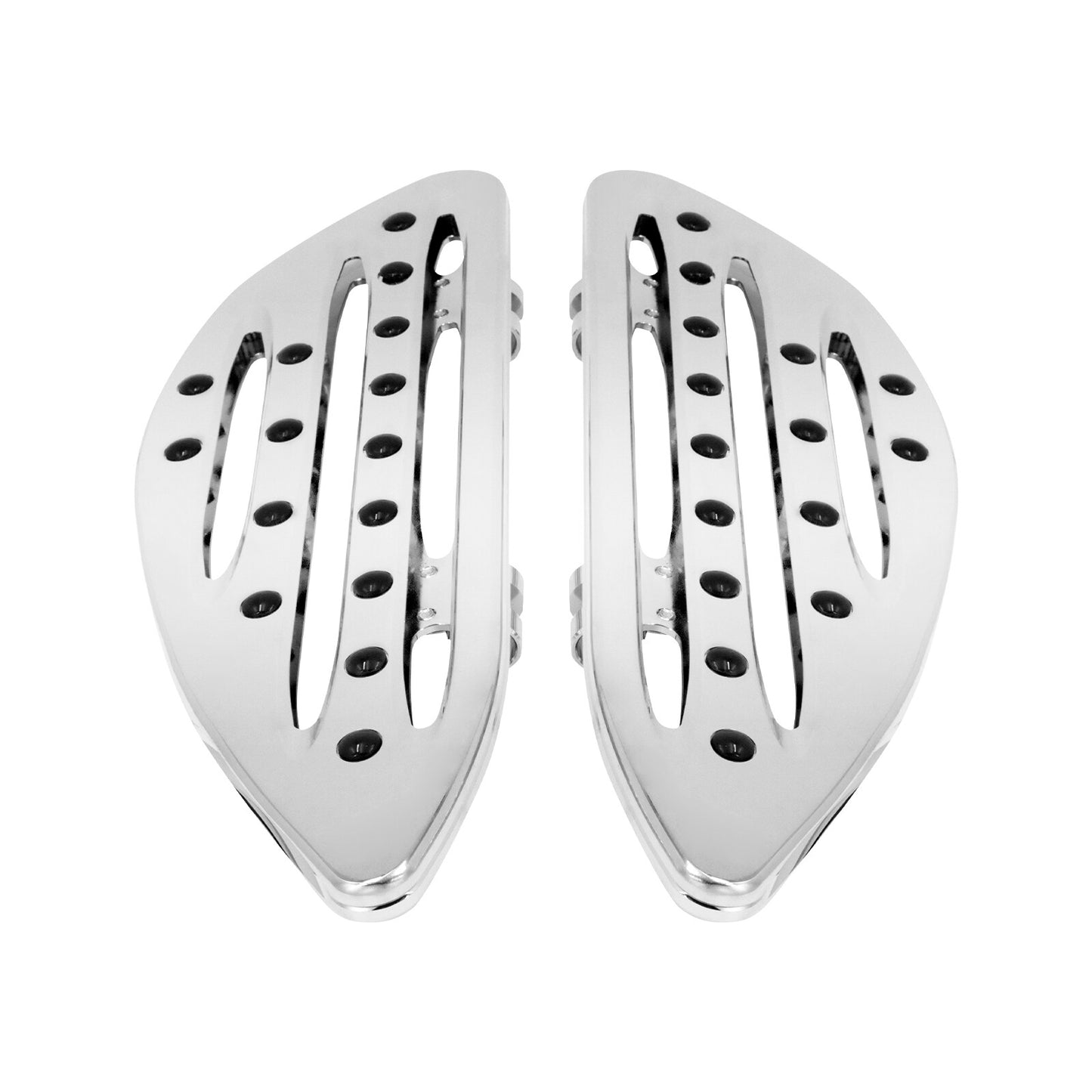 Chrome Front Driver Stretched Floorboards for Harley Touring Road Electra Glide