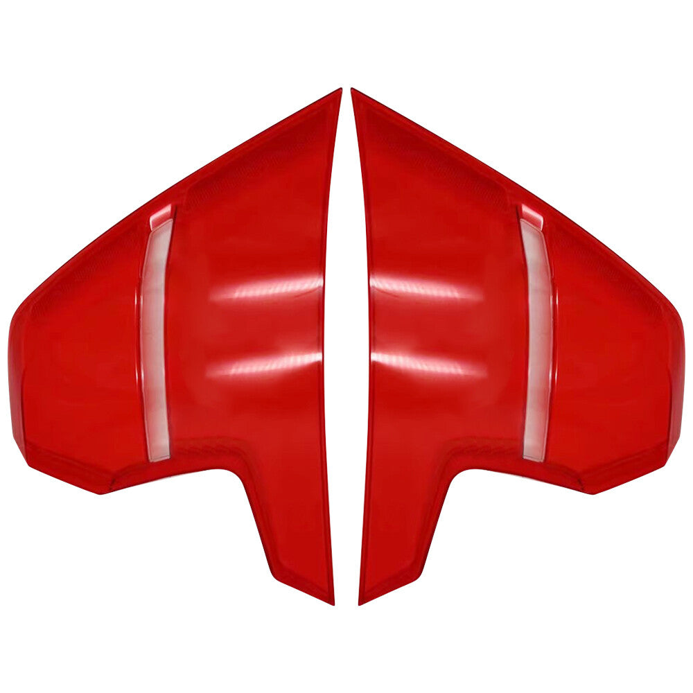 2Pcs For 2019-2023 S60 Left+Right Outer Side Tail Light Lens Cover Housing Red