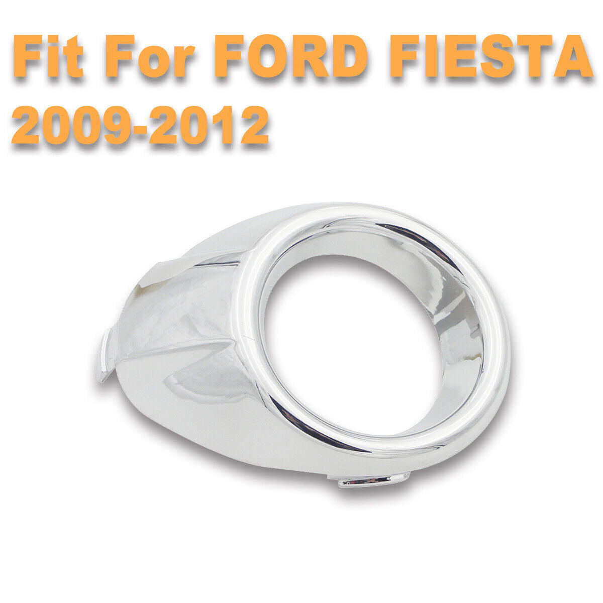 Right Chrome Front Fog Light Lamp Cover Bezel Trim Fit for Ford Fiesta 2009-2012