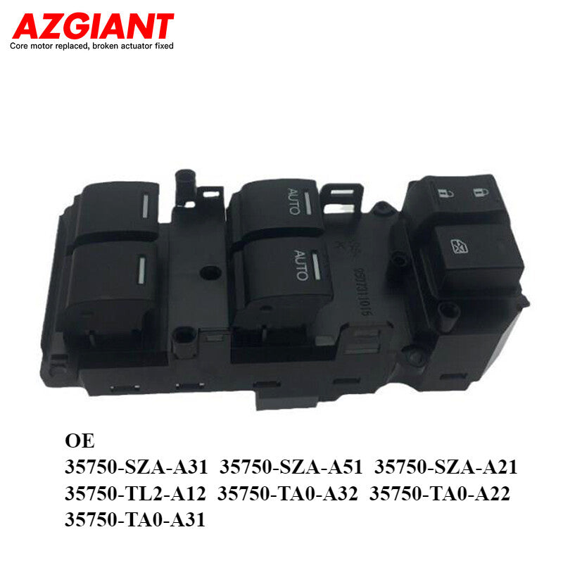 Front Left Driver Side Master Power Window Switch for Honda Accord 2008 - 2012