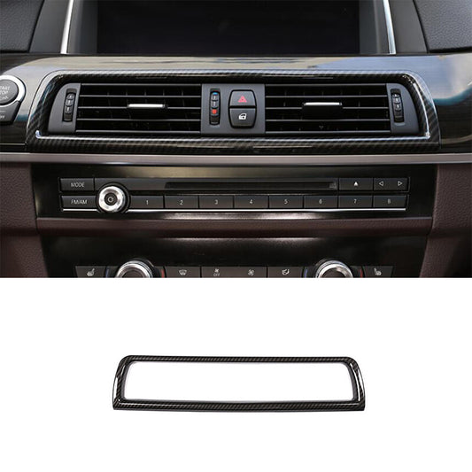 ABS Carbon Fiber Middle Console Air Outlet Vent Trim for BMW 5 Series 2011-2017