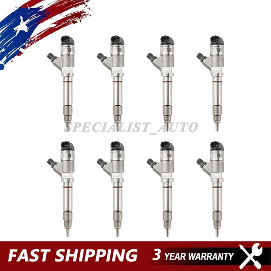 8x 0445120027 Fits for 2004-2005 GM for Chevrolet 6.6L Duramax LLY Fuel Injector