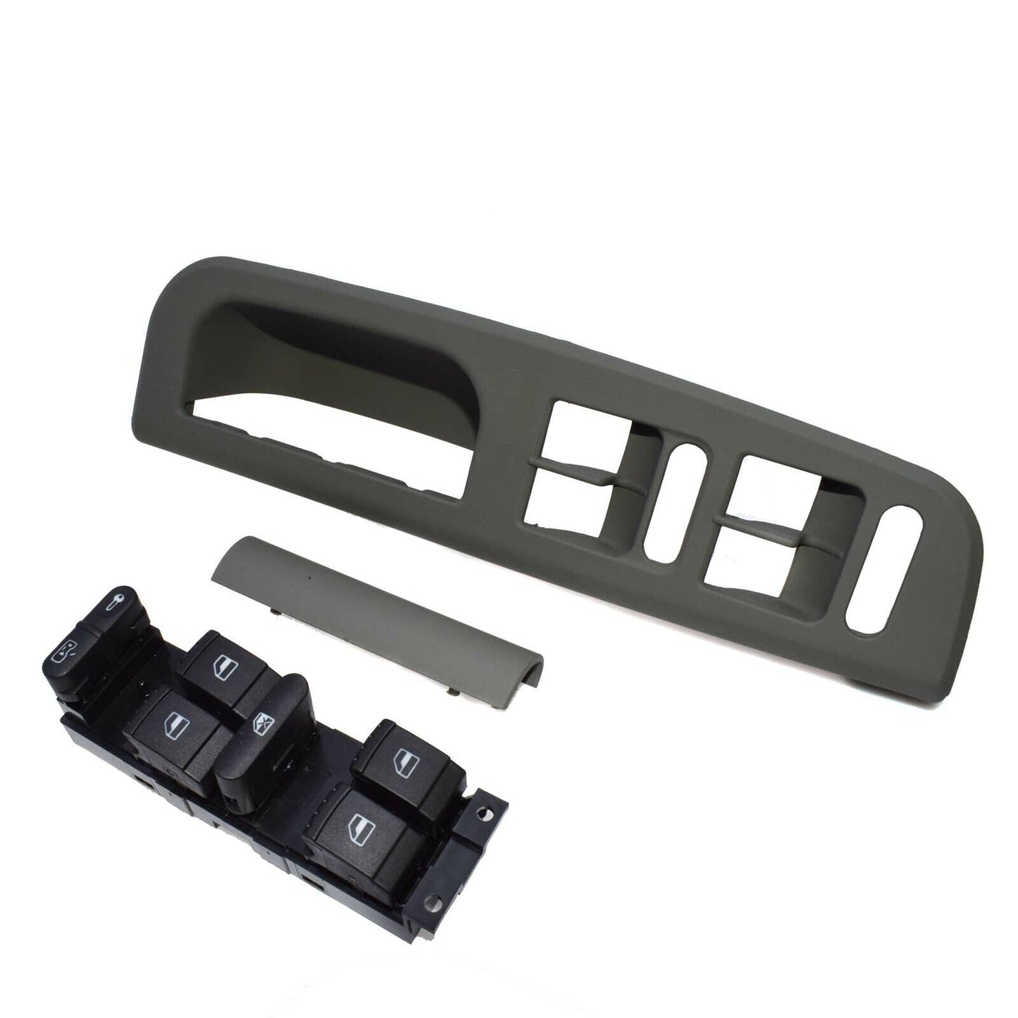 for VW MK4 for Jetta for Golf Set 3 Gray Window Master Switch Panel Bezel Handle Trim 3