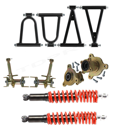 Front shock absorber rocker arm assembly suitable for all-terrain vehicles, four-wheeled bicycles, off-road vehicles, go-karts