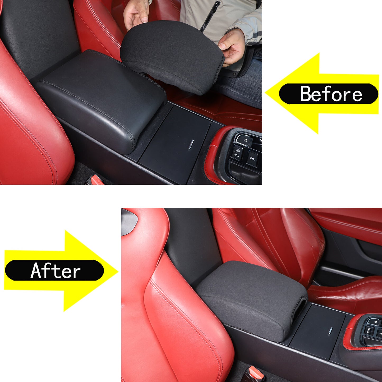 8-Piece Carbon Fiber ABS Interior Door Handle Cover Trim for Ford Maverick 2022