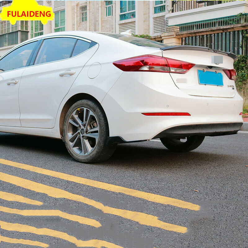 for Hyundai for Elantra 2016-2018 Car Rear Bumper Lip Splitter Diffuser Chin Spoiler