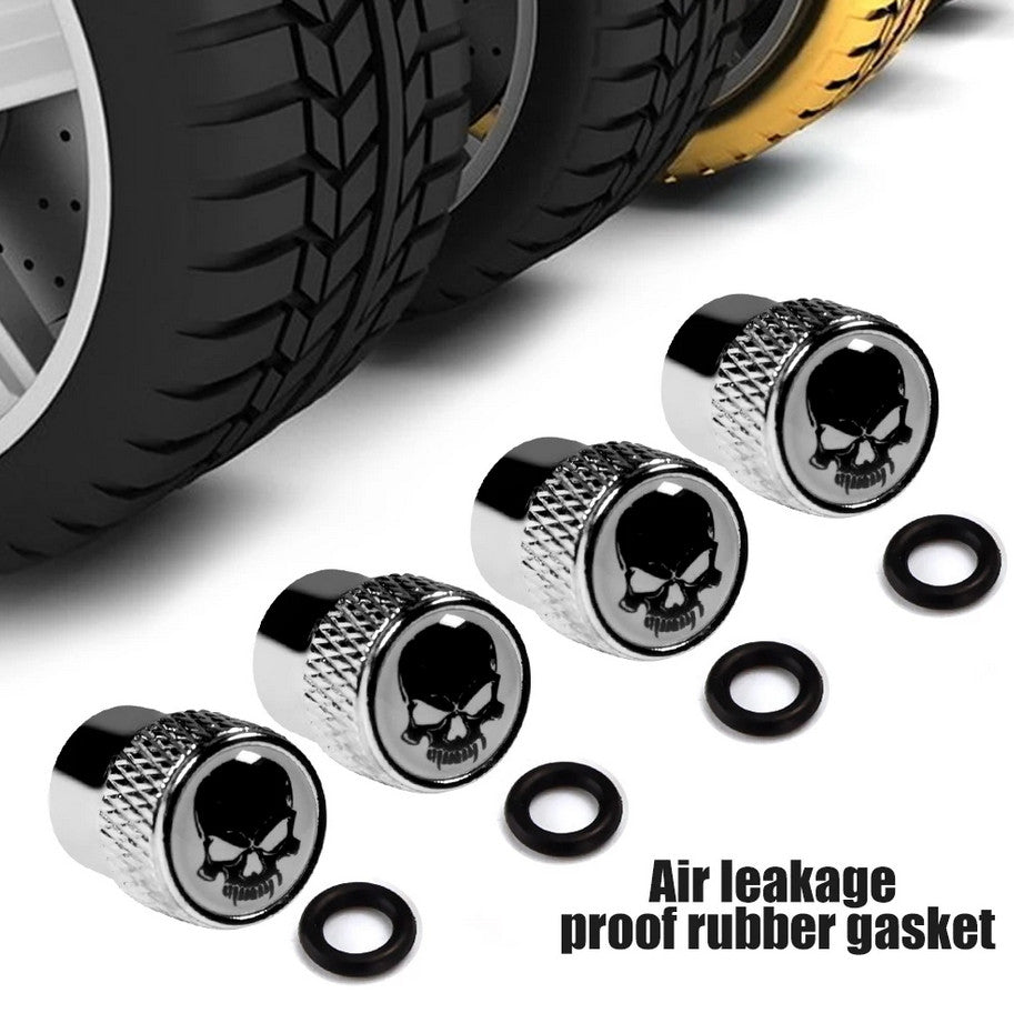 4-piece car tire valve cover rod air dust cover dustproof gray bomb for Honda