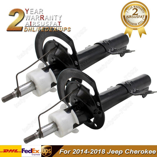 PAIR for JEEP CHEROKEE 2014-2018 FRONT LEFT+RIGHT AIR SUSPENSION SHOCK STRUT