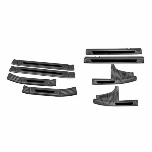 Black Steel Door Cover for Hyundai Sonata 2020-2023 Sill Scuff Plate Guard Cover