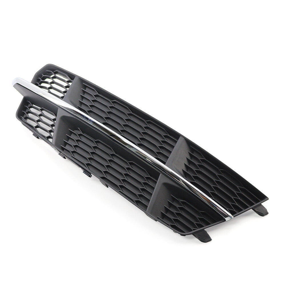 Front Bumper Lower Side Grille for Audi A6 C7 S-Line 2014-18 Black Chrome Right