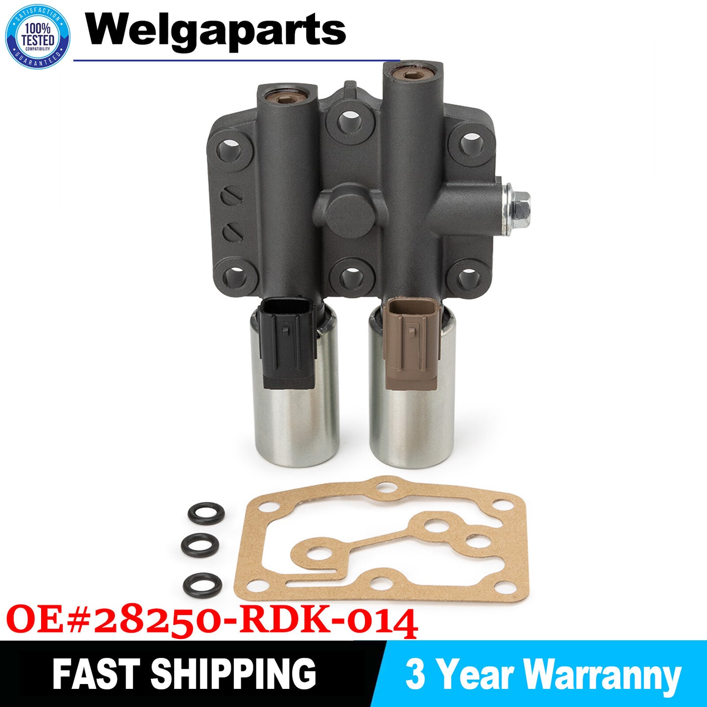 28250-RDK-014 Transmission Dual Linear Solenoid for ACURA MDX for RDX RL for HONDA PILOT
