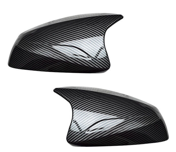 2PC Carbon Fiber Exterior OX Horn Rear View Mirror Cover for Lexus NX 2017-2024