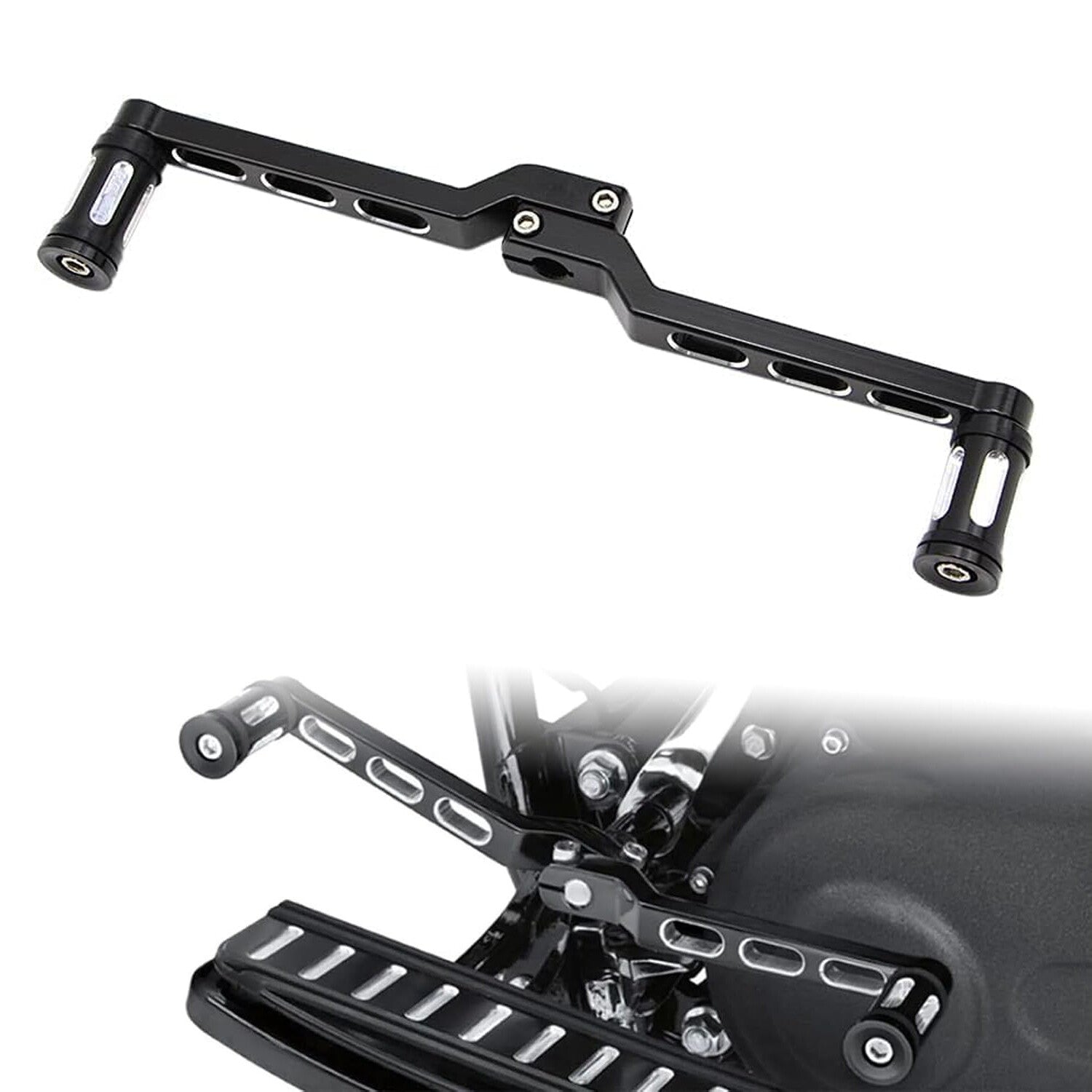 2X Heel Toe Gear Shifter Lever Pedal Shift Pegs for Harley Softail Electra Glide