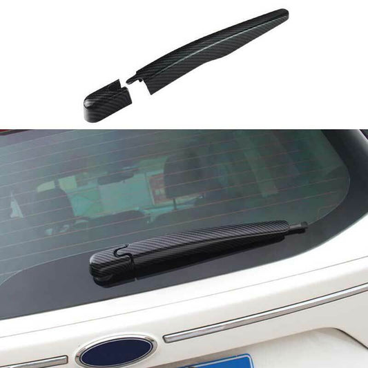 Carbon Fiber Rear Window Rain Wipers Cover Trims for Ford Escape Kuga 2013-2019