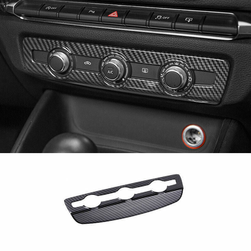 for Audi A3 S3 2014-20 ABS Carbon Fiber Volume Switch Button Panel Cover Trim 1P