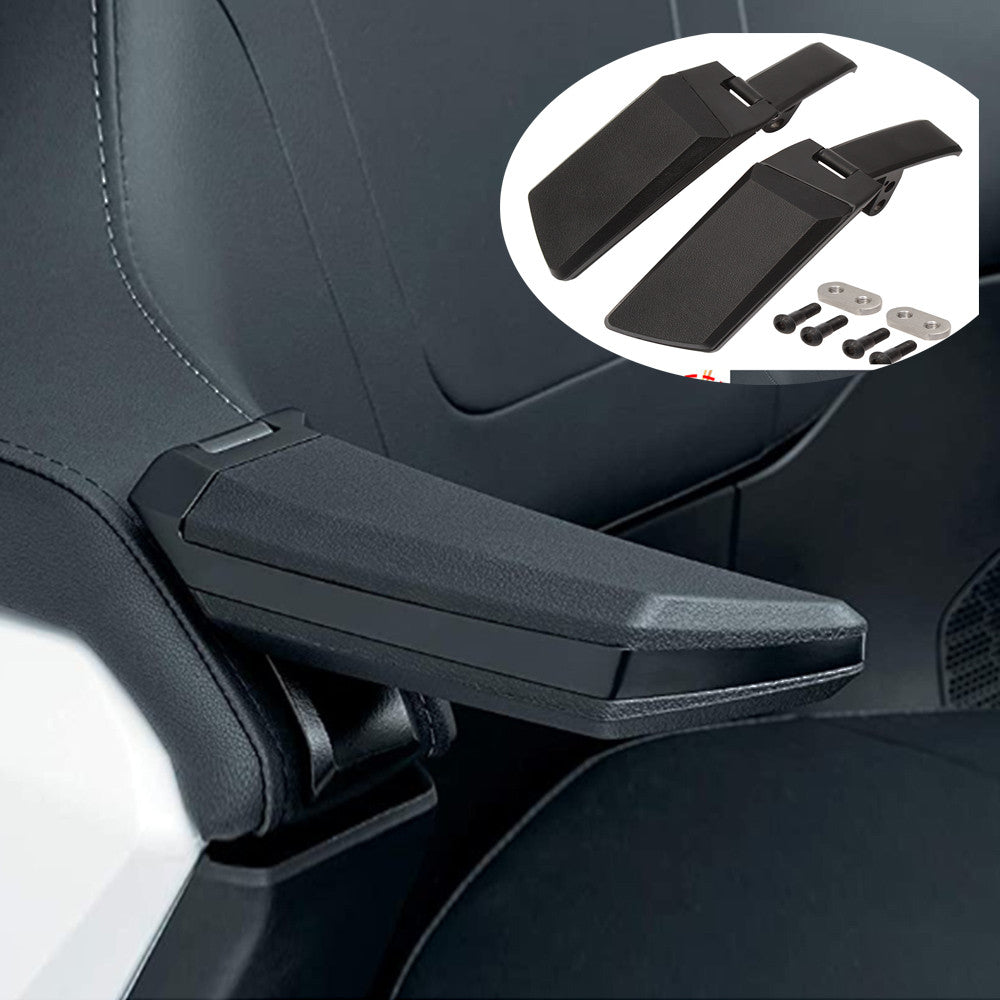 Black Rear Adjustable Passenger Armrests for Honda 2018-22 GoldWing GL1800 1800