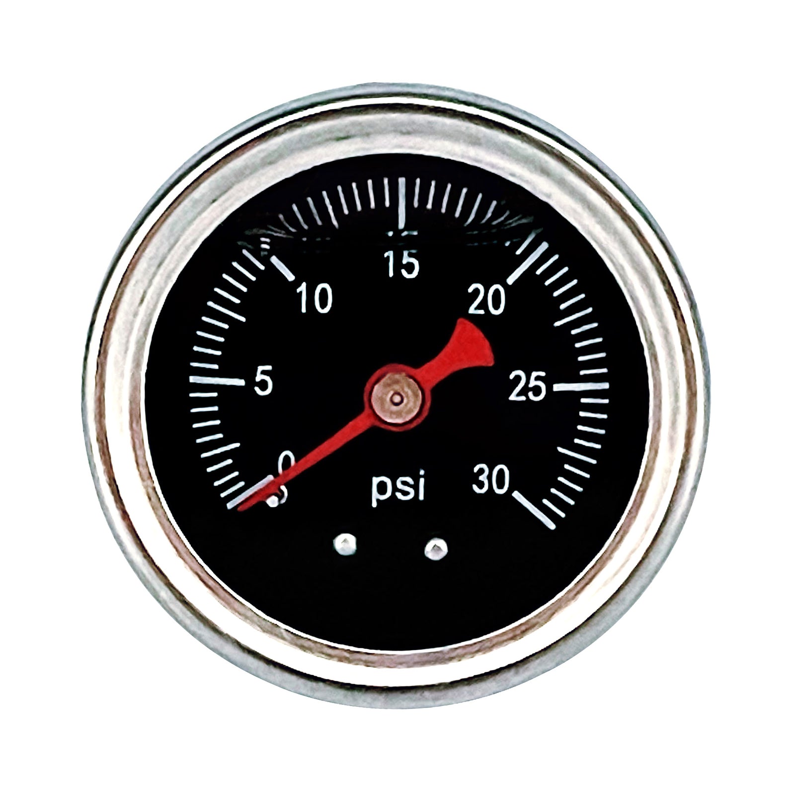 0-30psi Fuel Pressure Gauge Liquid Regulator Gauge 1/8 NPT W/ AN6 Fitting
